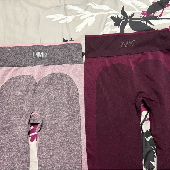 PINK Victoria’s Secret Seamless Leggings Bundle Size M High Rise - Picture 3 of 8